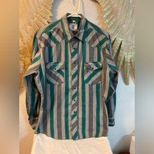 Vintage Corral West Ranchwear Western Pearl Snap Men's L Shirt